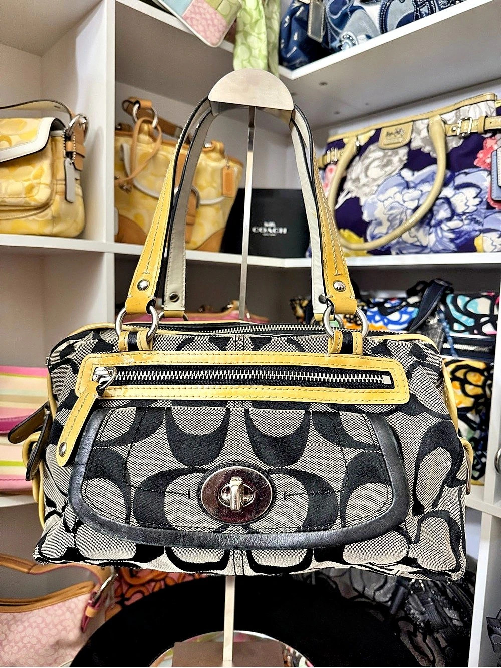 Coach Bonnie Turnlock Shoulder Bag